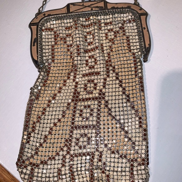 Whiting and Davis Vintage beaded satchel - Picture 2 of 16